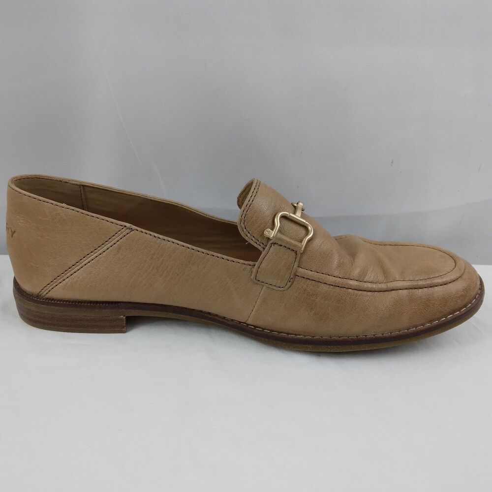 Sperry Seaport Buckle Tan Loafers Casual Career Classic Women’s Size 11 - Picture 10 of 13